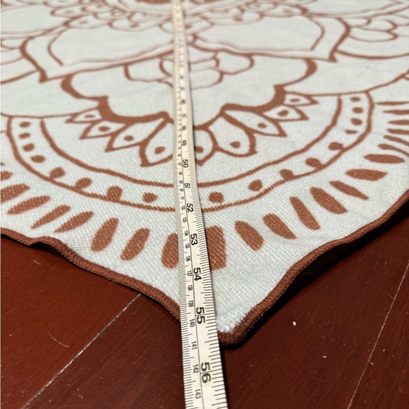 Bohemian Mandala Tapestry in blue and Brown - Picture 2 of 5